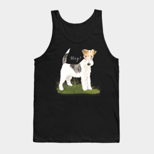 Cute Fox Terrier - Watercolor Drawing Tank Top